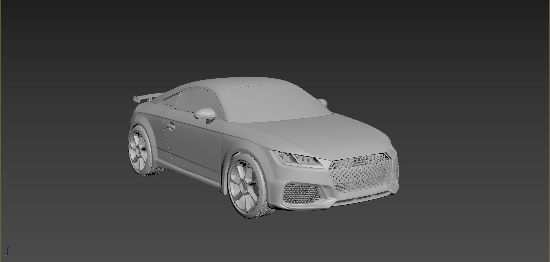 Audi TT 2021 Body For Print 3D print model_5
