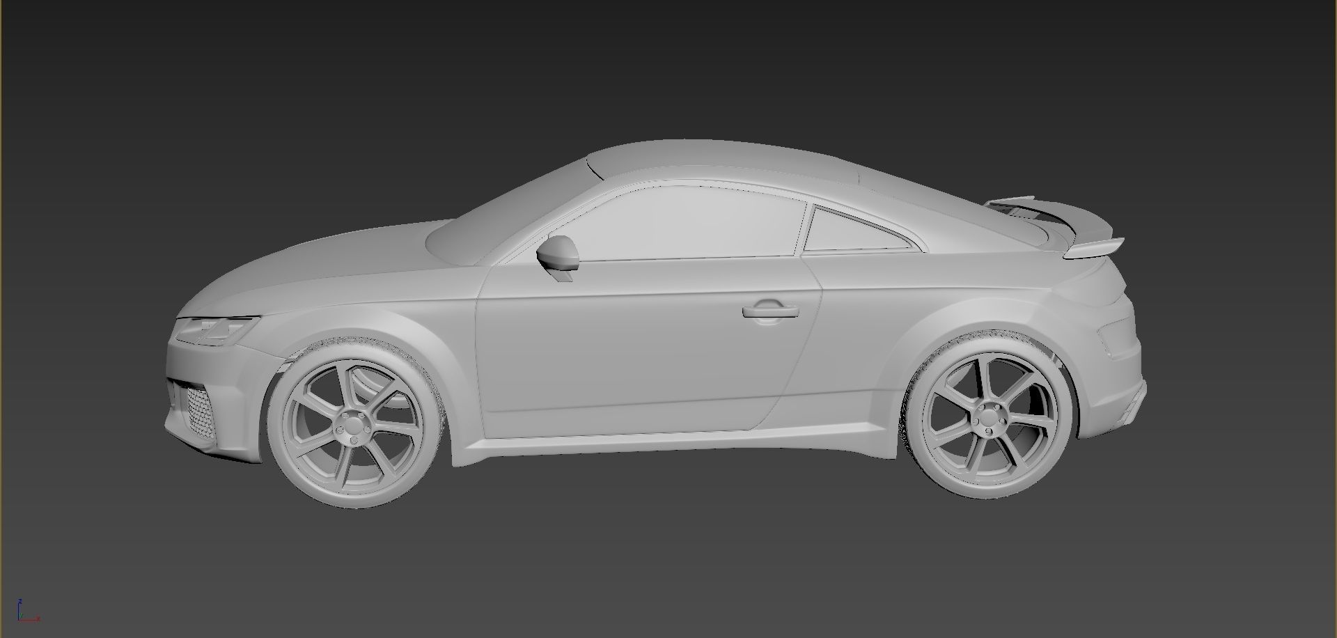 Audi TT 2021 Body For Print 3D print model_2