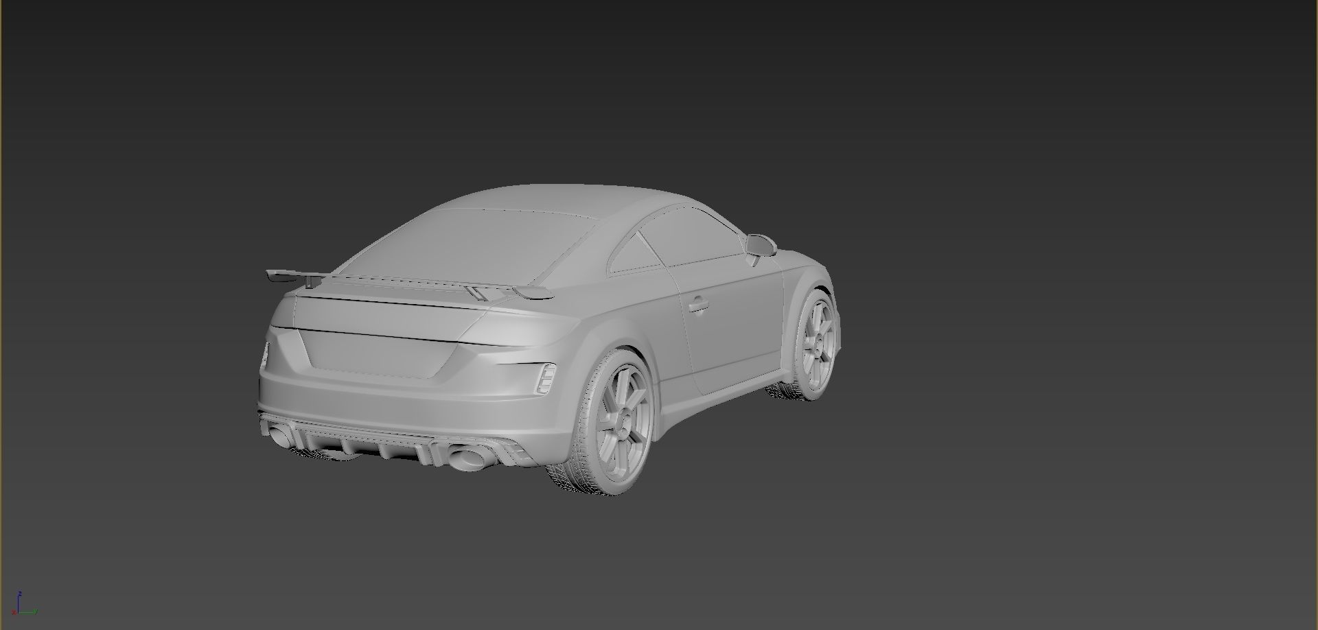 Audi TT 2021 Body For Print 3D print model_4
