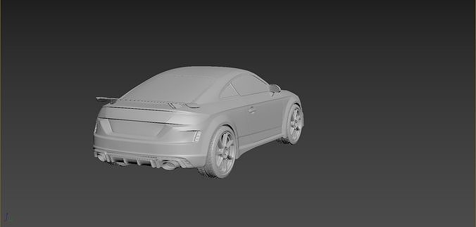Audi TT 2021 Body For Print 3D print model 5