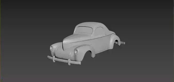 Willys Coupe 1941 Body For Print 3D print model