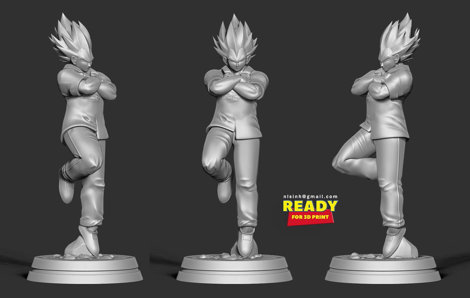 Vegeta - Badman 3D print model_4