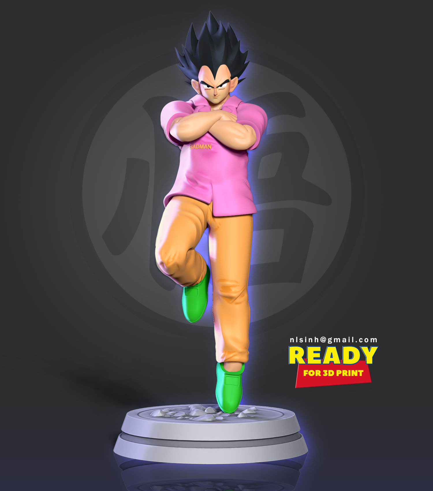 Vegeta - Badman 3D print model_6