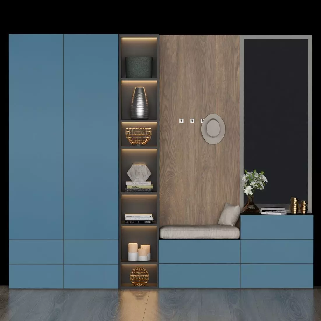 hall furniture 41 3D model