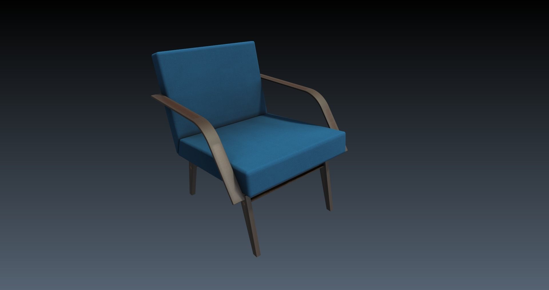 Low-Poly 60s Living Room Pack Low-poly 3D model_2