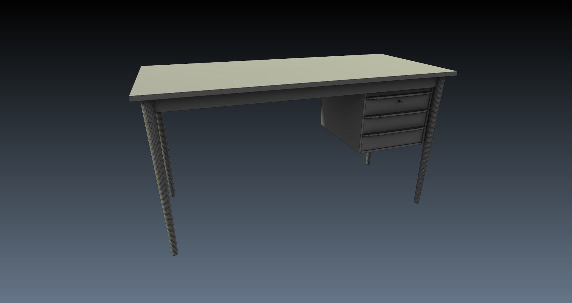 Low-Poly 60s Living Room Pack Low-poly 3D model_80