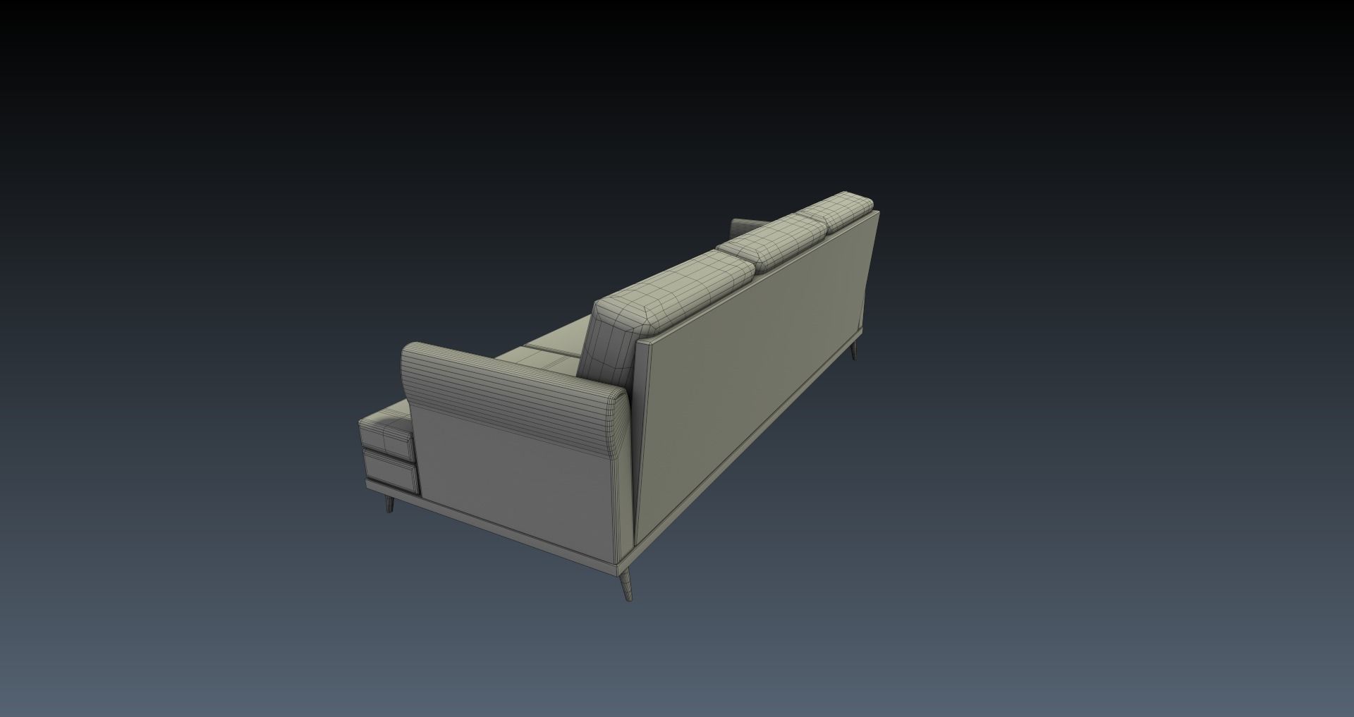 Low-Poly 60s Living Room Pack Low-poly 3D model_56