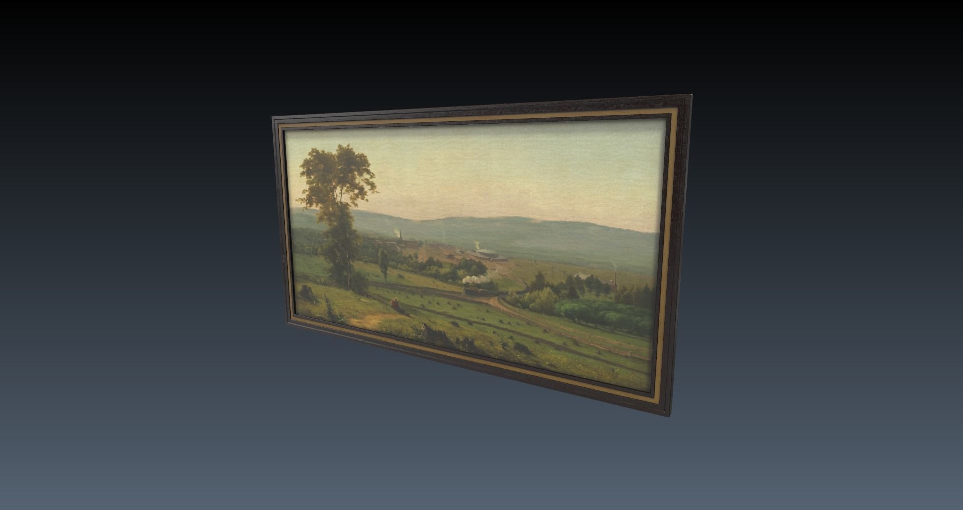 Low-Poly 60s Living Room Pack Low-poly 3D model_33