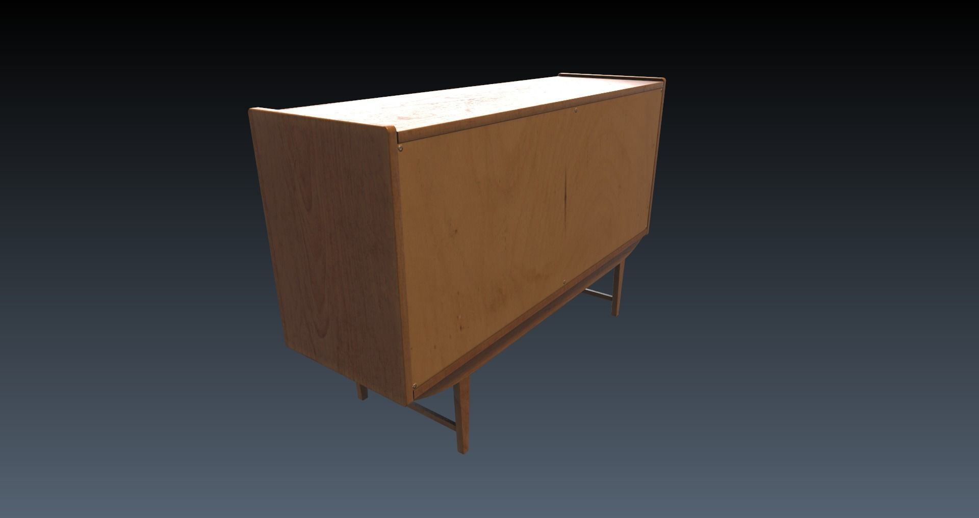 Low-Poly 60s Living Room Pack Low-poly 3D model_49