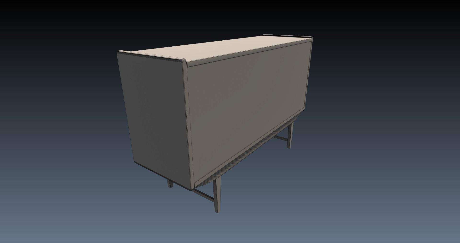 Low-Poly 60s Living Room Pack Low-poly 3D model_52