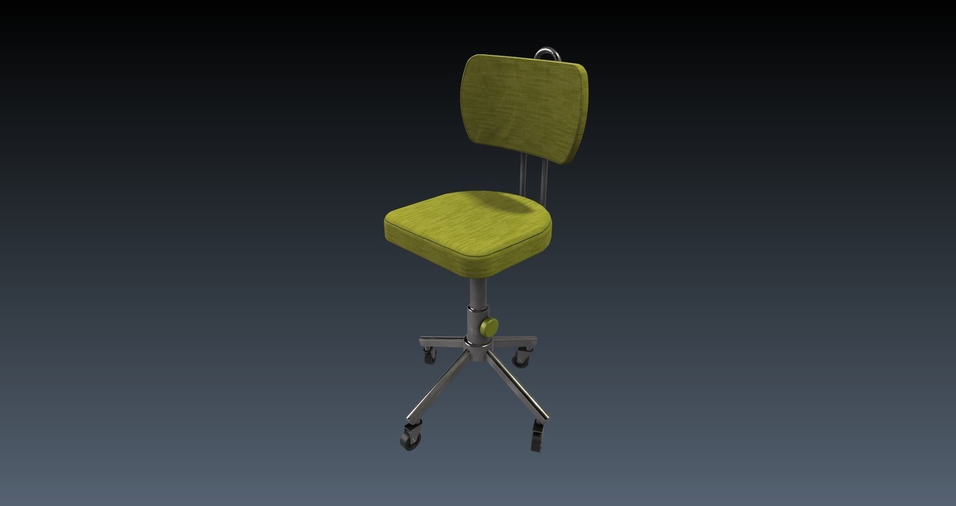 Low-Poly 60s Living Room Pack Low-poly 3D model_16