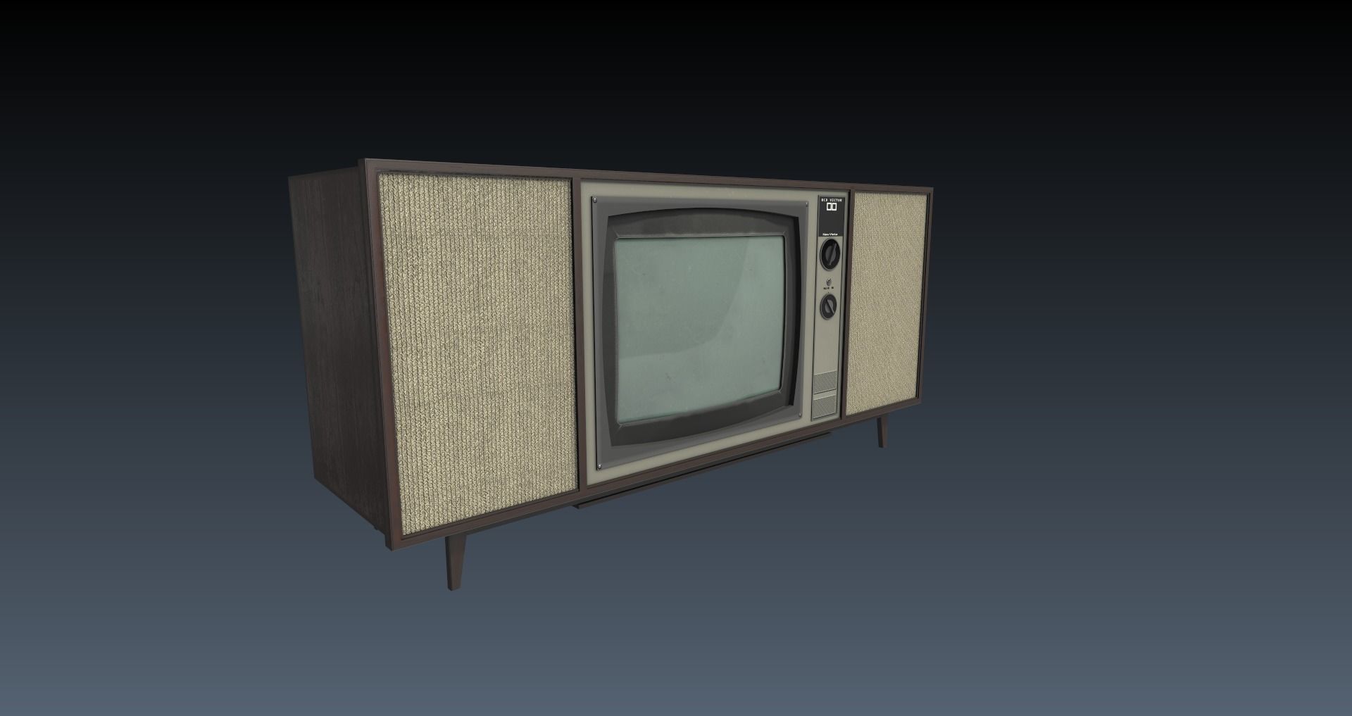 Low-Poly 60s Living Room Pack Low-poly 3D model_66