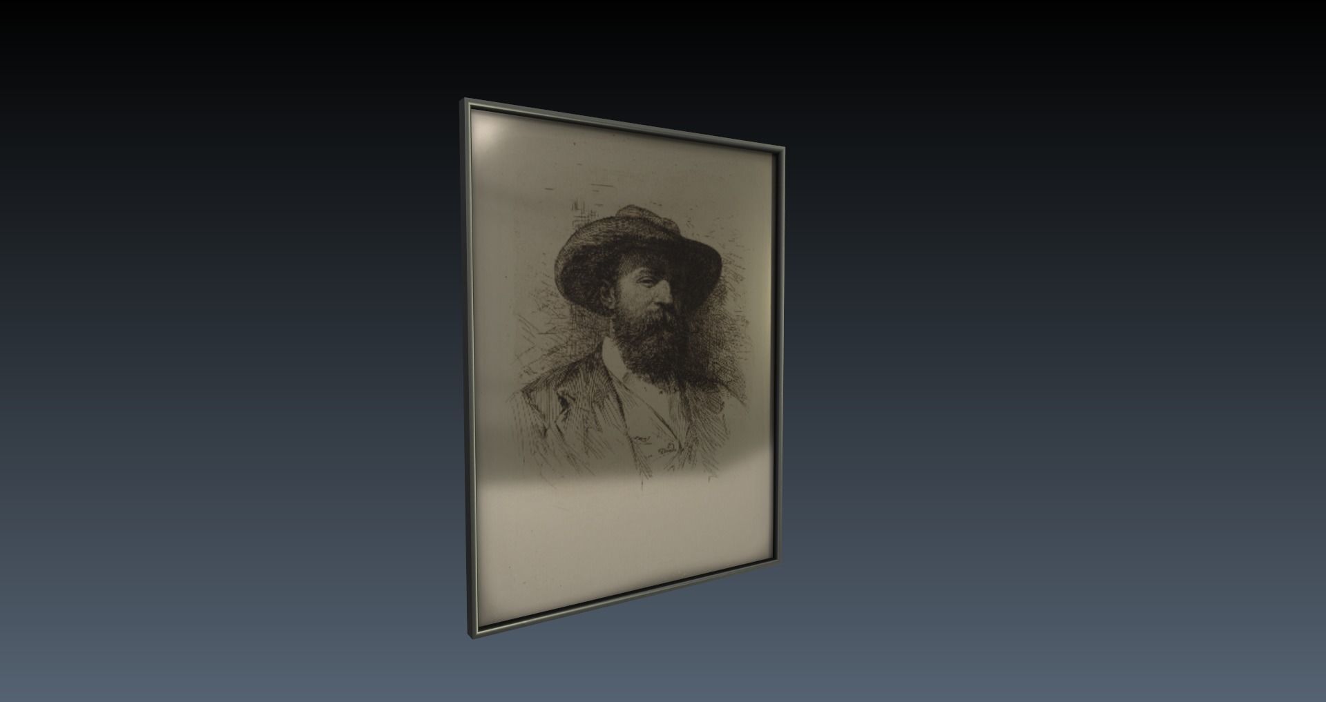 Low-Poly 60s Living Room Pack Low-poly 3D model_40