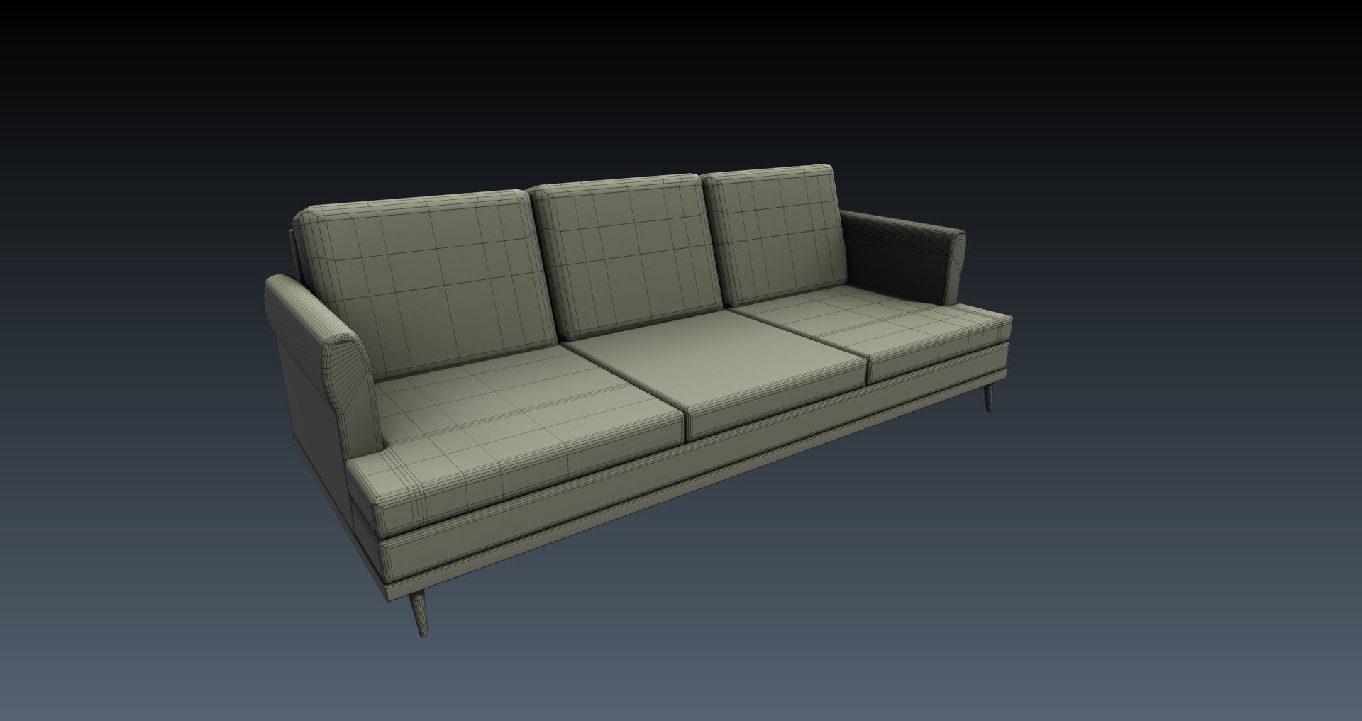 Low-Poly 60s Living Room Pack Low-poly 3D model_55