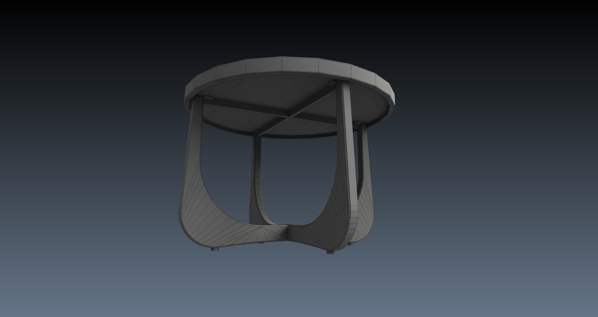 Low-Poly 60s Living Room Pack Low-poly 3D model_60