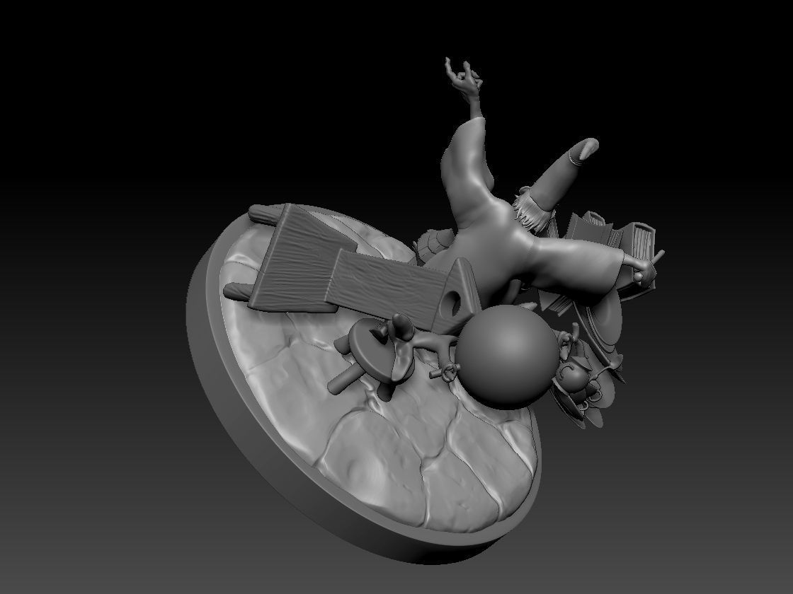 The Sword in the Stone Merlin Figure Model 3D print model_5