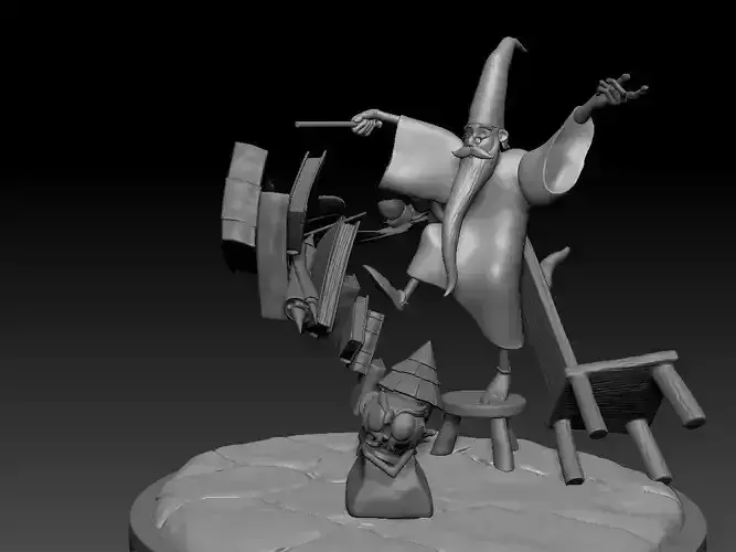 The Sword in the Stone Merlin Figure Model