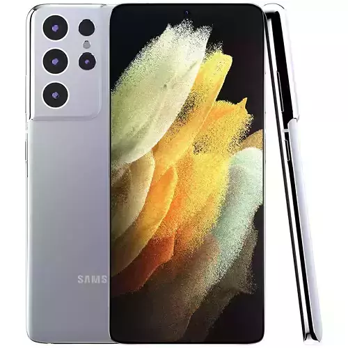 Samsung Galaxy S21 Ultra Phantom Silver Low-poly 3D model