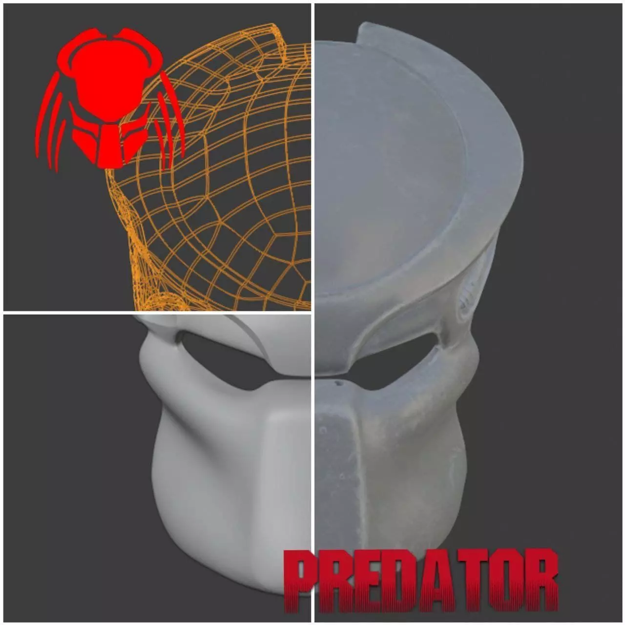 Predator mask - Jungle Hunter 87 3D print model_0