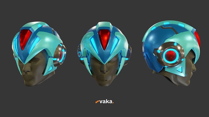 Megaman Helmet - Marvel vs Capcom Infinite 3D print model