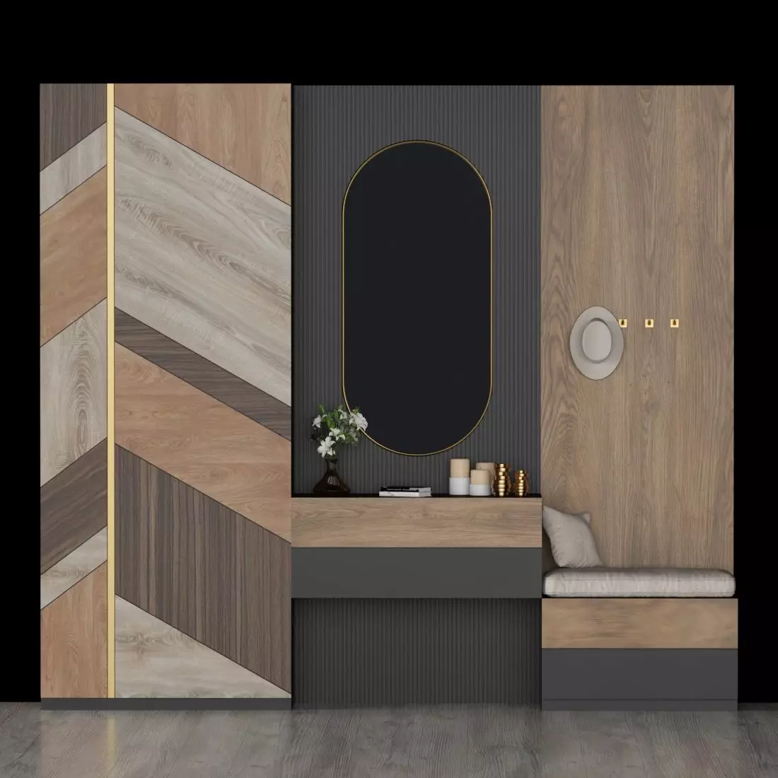 hall furniture 43 3D model