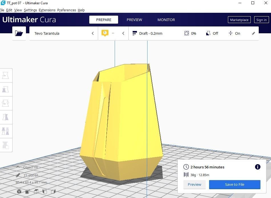 Flower pot or vase  3D print model_2