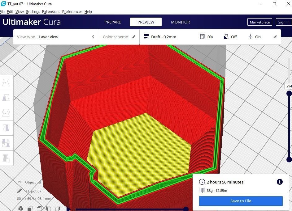 Flower pot or vase  3D print model_17