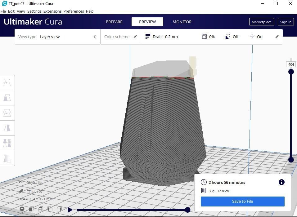 Flower pot or vase  3D print model_15