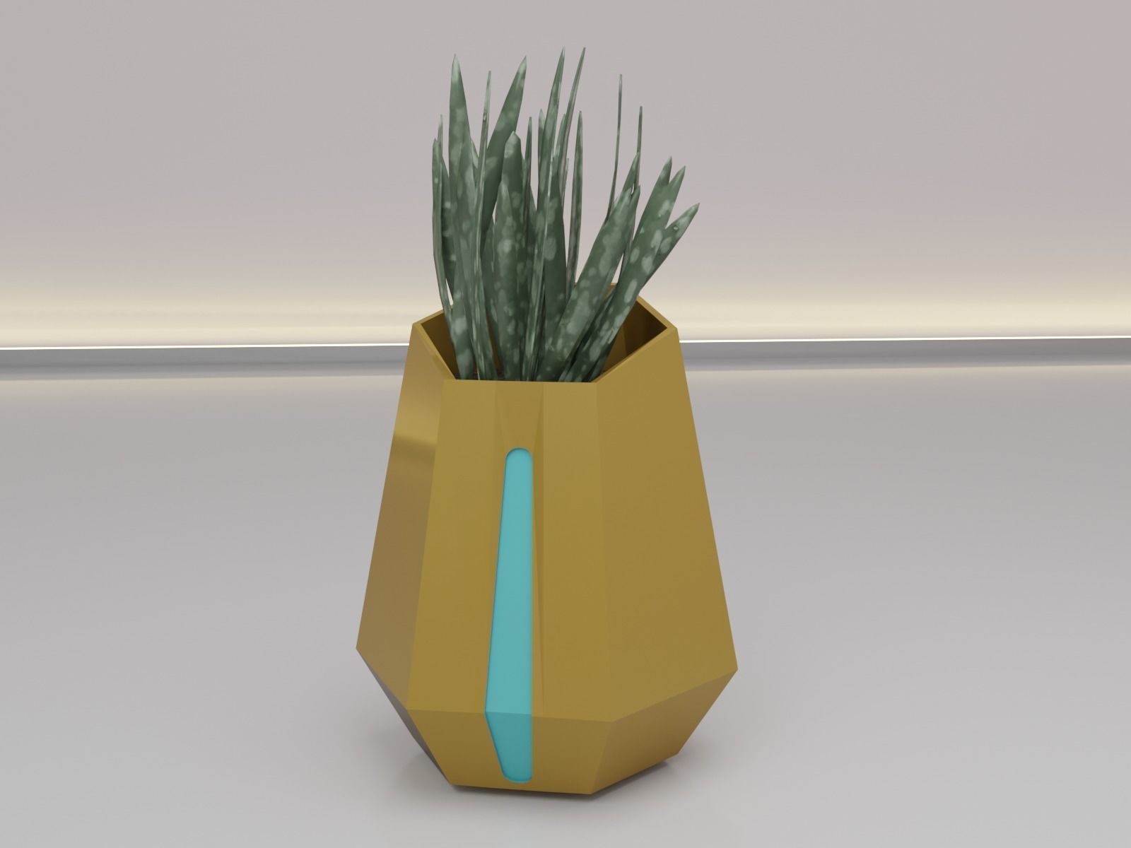 Flower pot or vase  3D print model_11