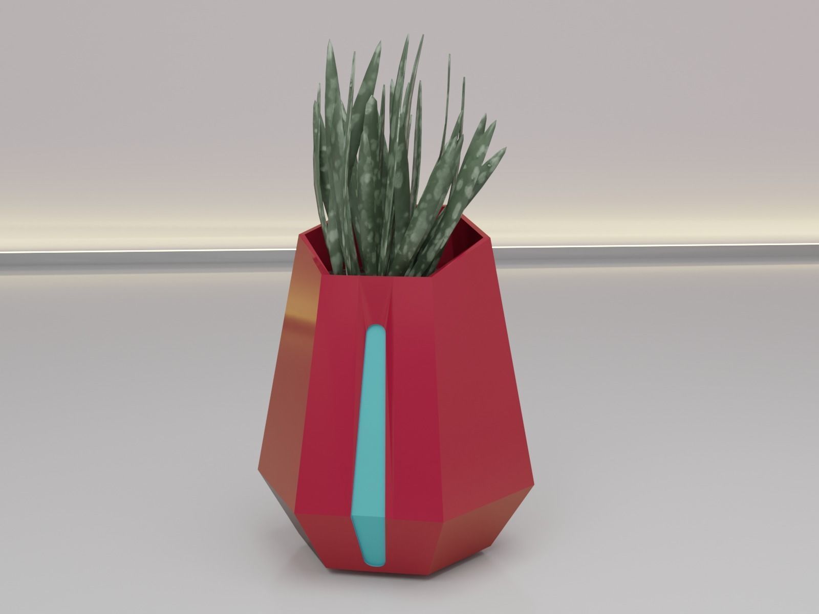 Flower pot or vase  3D print model_12