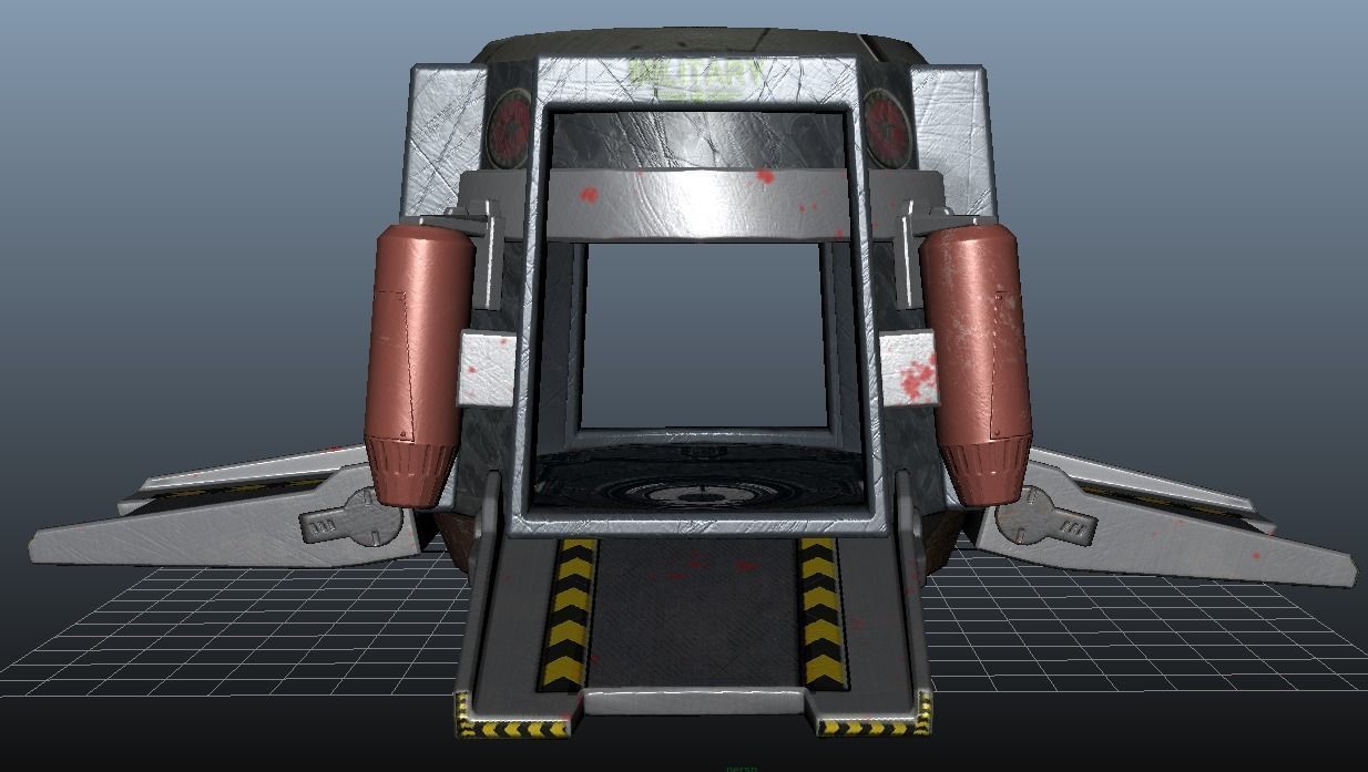 Modules replacement station Low-poly 3D model_4