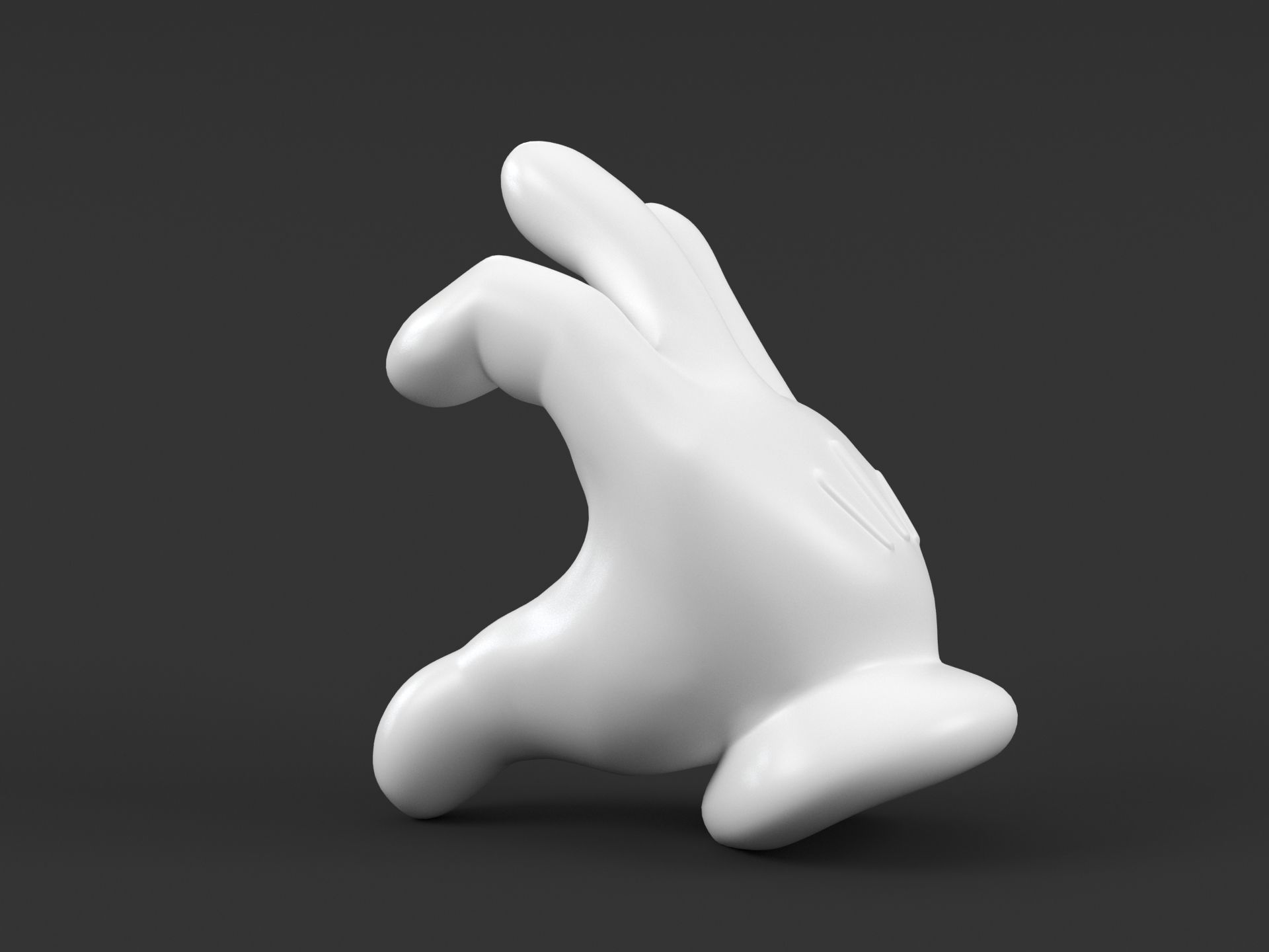 Mickey Hand Heart 3D print model_6