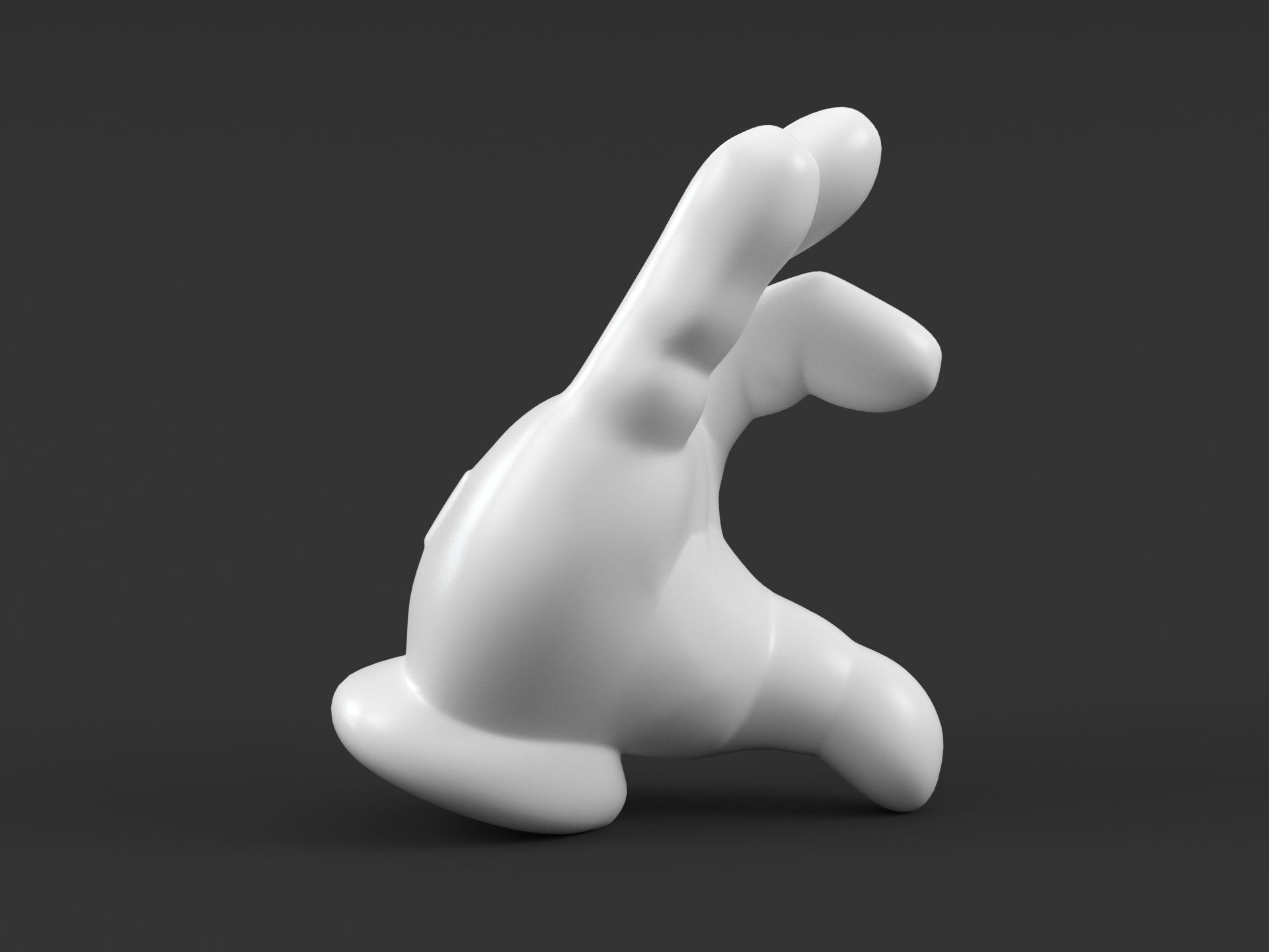 Mickey Hand Heart 3D print model_9