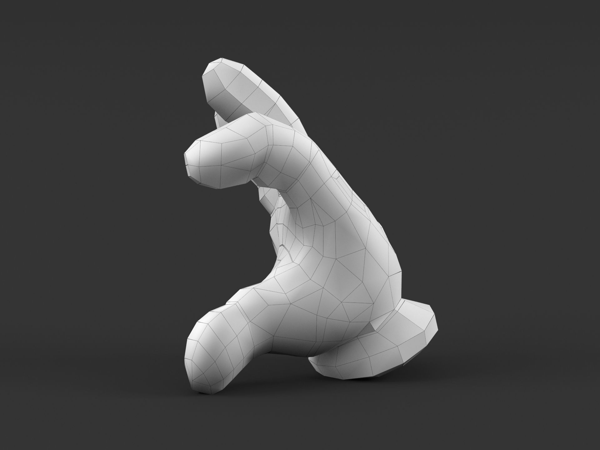 Mickey Hand Heart 3D print model_5