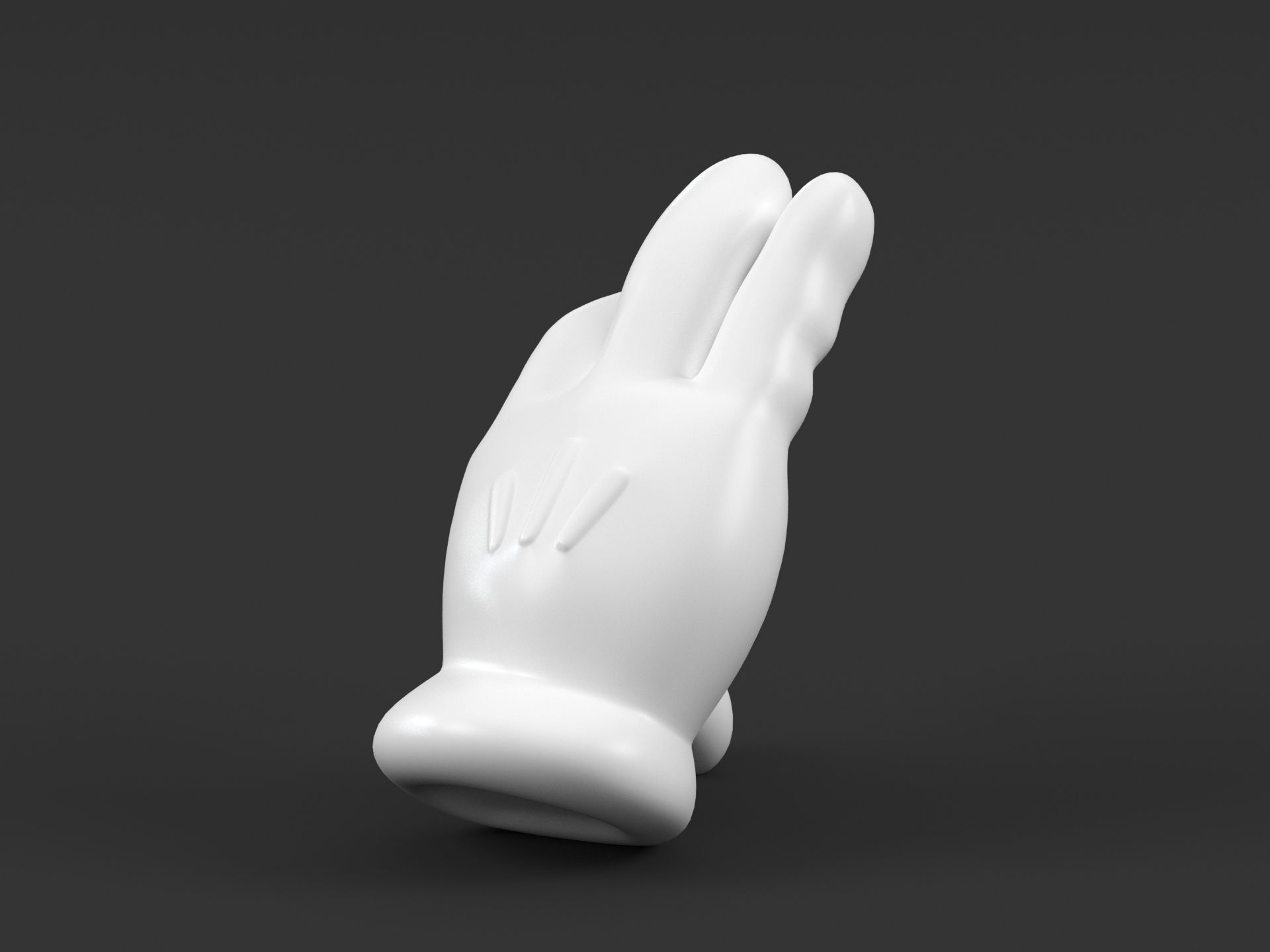 Mickey Hand Heart 3D print model_8