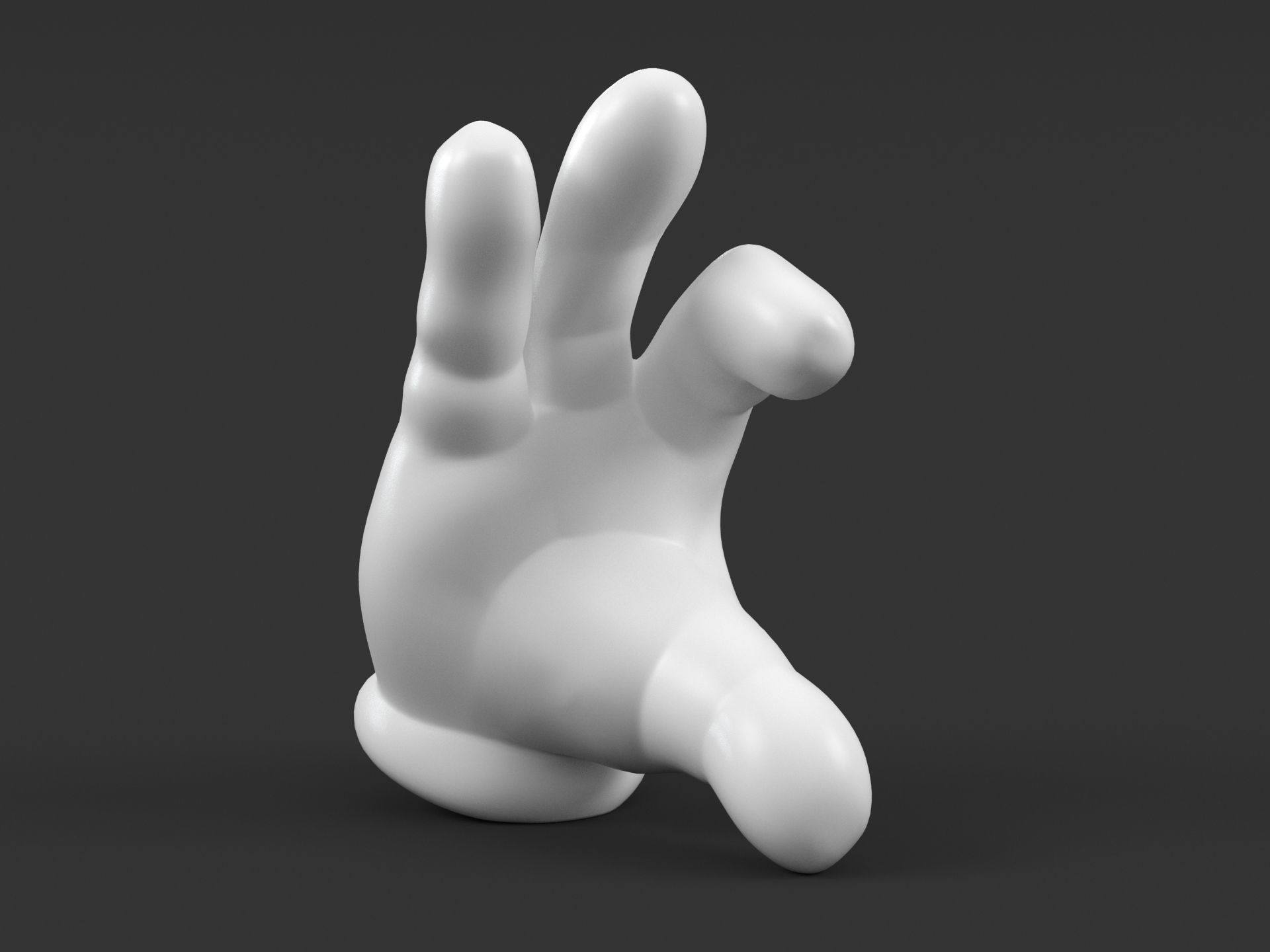 Mickey Hand Heart 3D print model_10