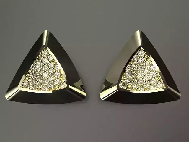woman diamond  earring T00006
