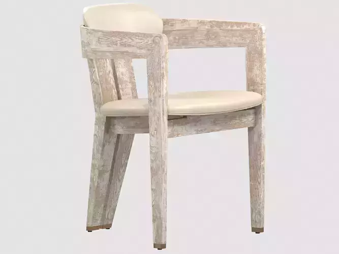 Maryl dining chair white wash