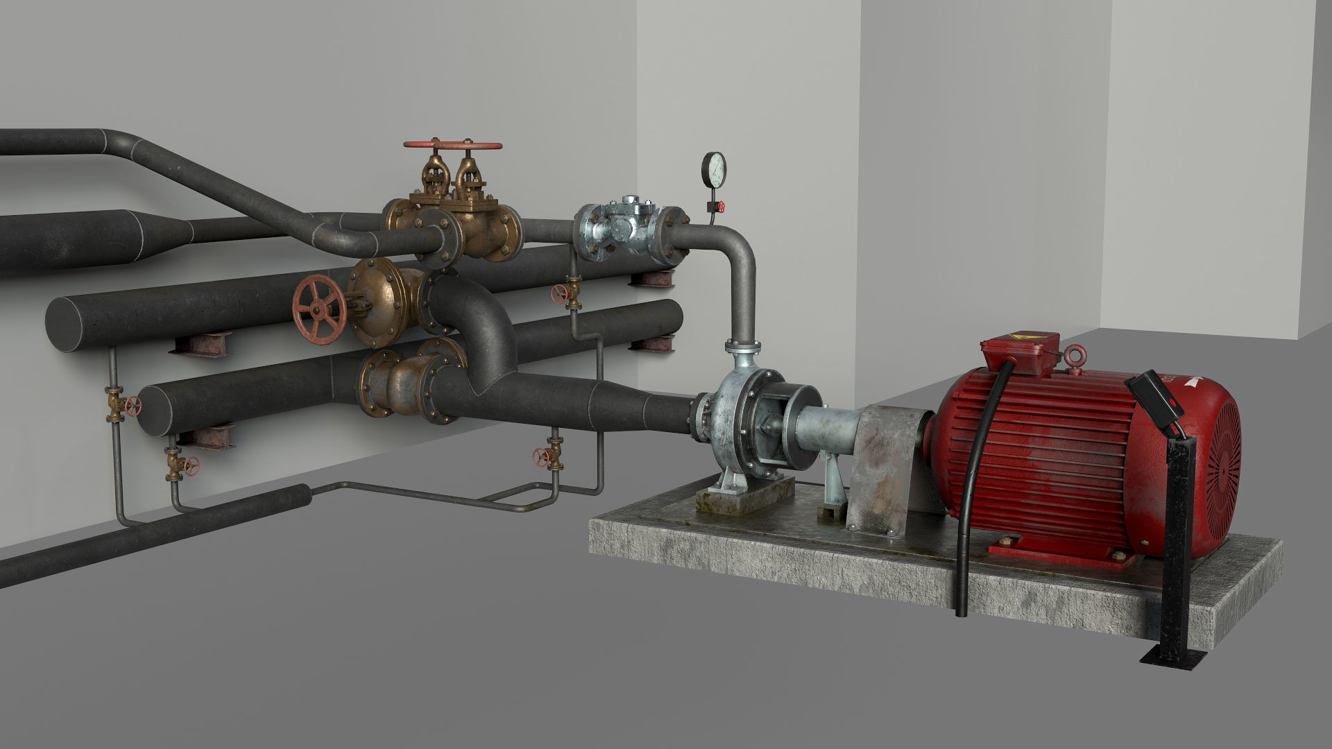 Pumping station 3D model_11
