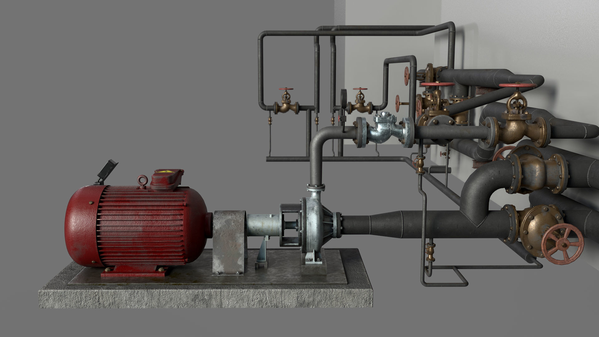 Pumping station 3D model_16