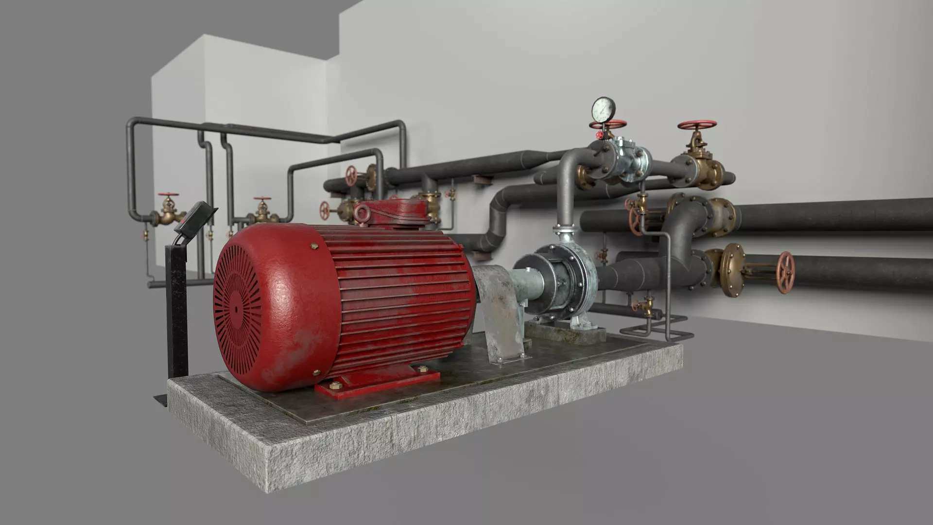 Pumping station 3D model_0
