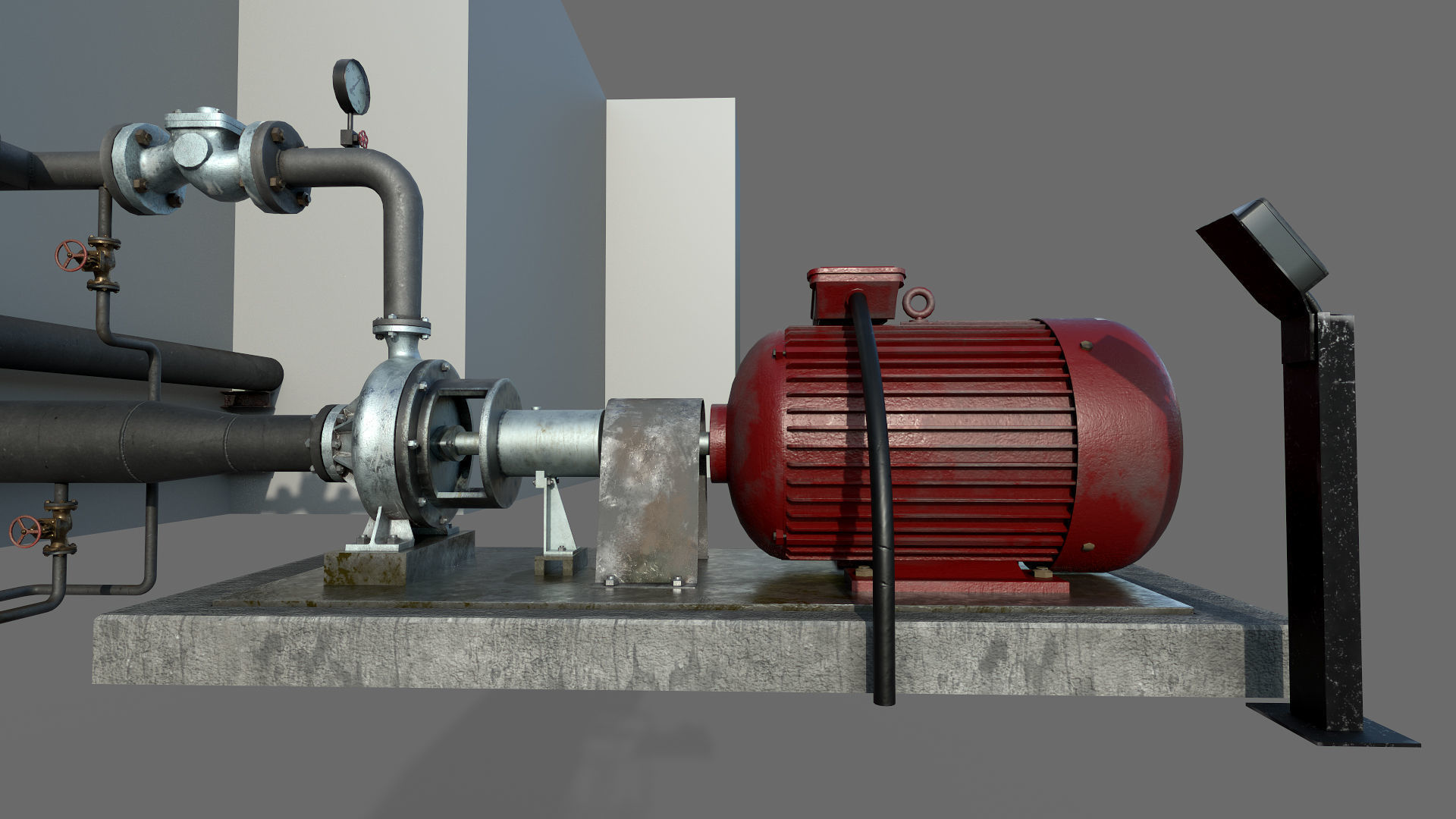 Pumping station 3D model_1