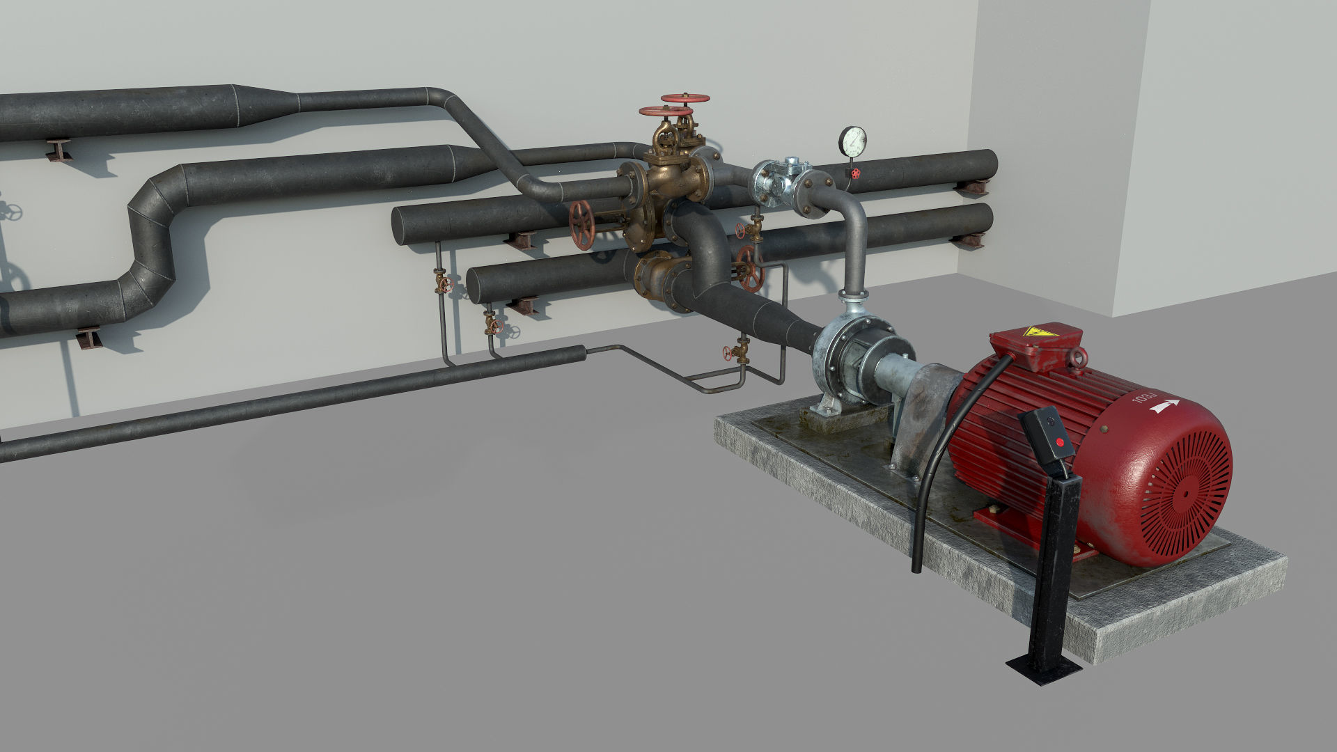 Pumping station 3D model_6