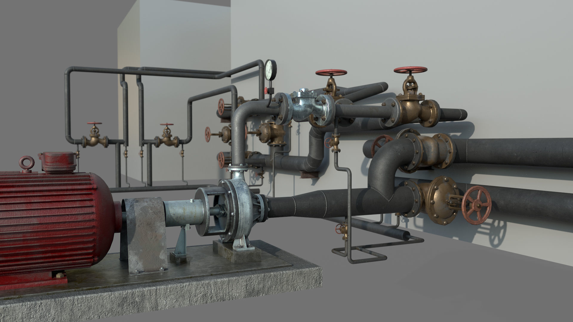 Pumping station 3D model_2