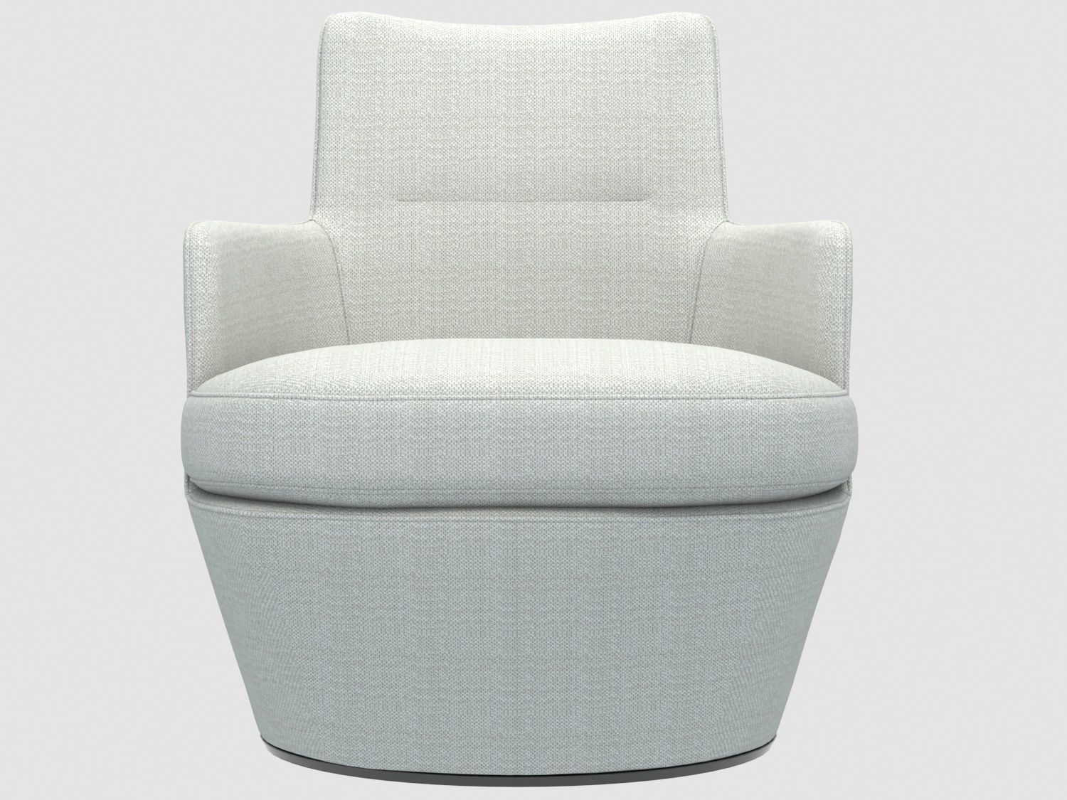 Lo Turn lounge chair by Bensen Low-poly 3D model_2