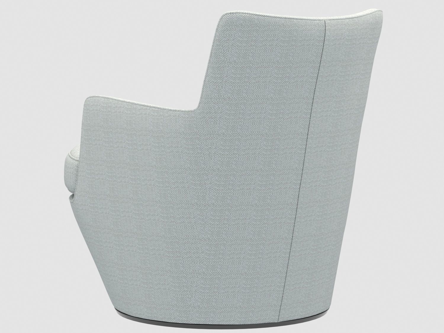 Lo Turn lounge chair by Bensen Low-poly 3D model_4