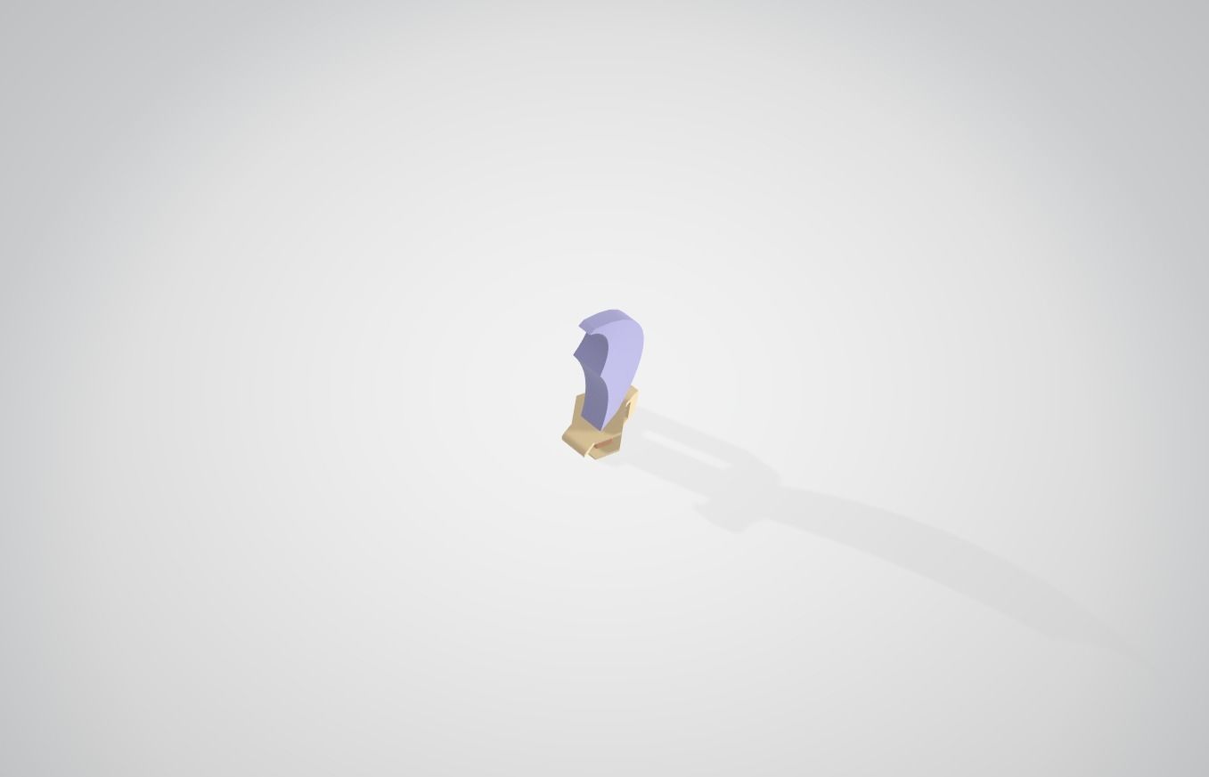 Sword Low-poly 3D model_4