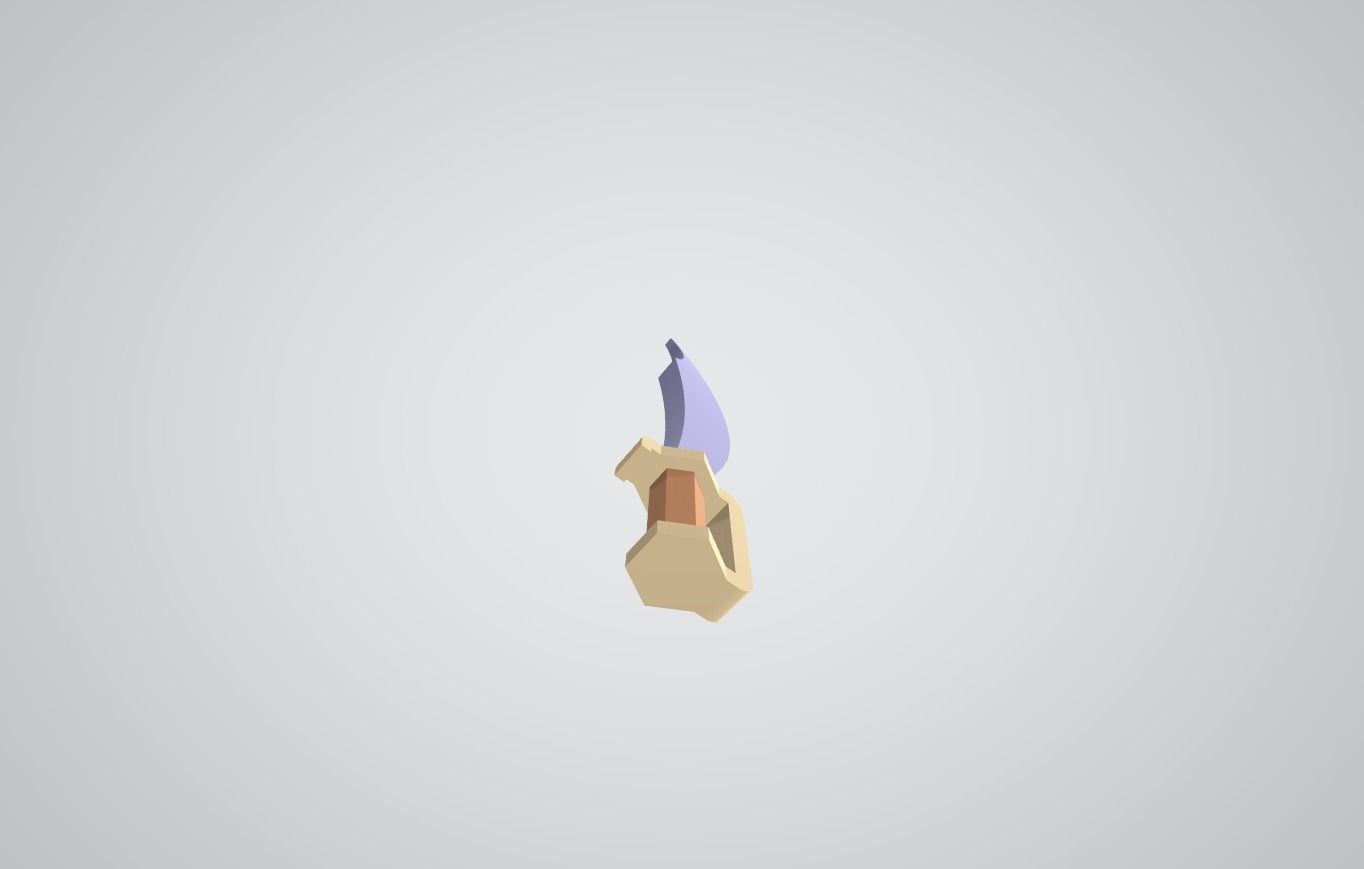 Sword Low-poly 3D model_5