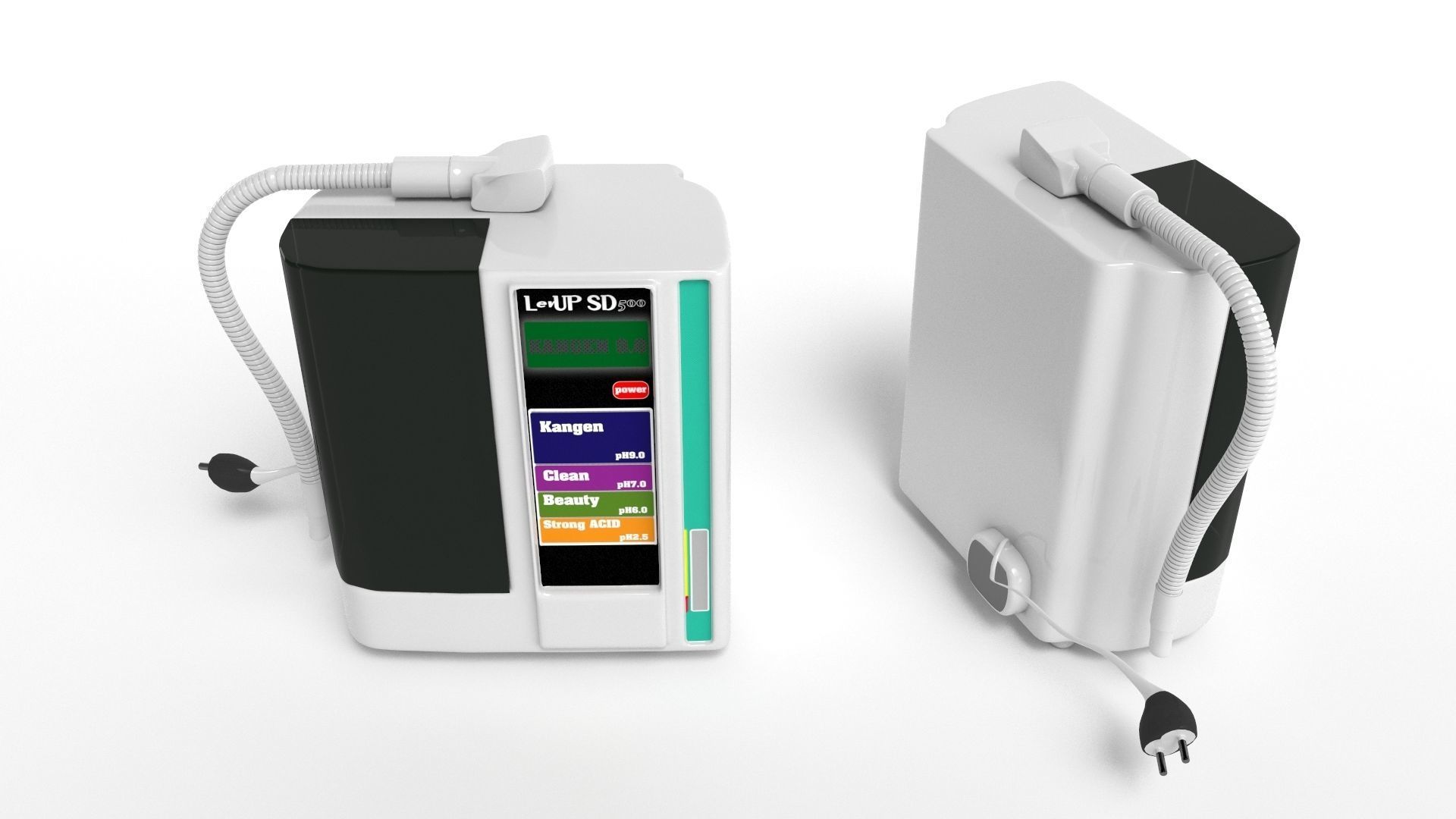 Water cleaning machine --- kangen water filter-- Model LevUP500 3D model_3