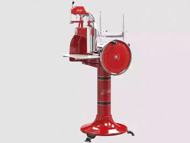 Van berkel  vintage meat slicer red Low-poly 3D model